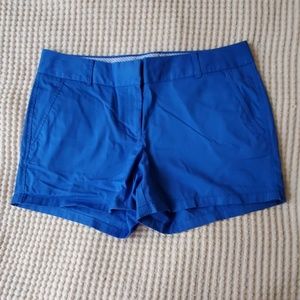 J Crew Factory bright blue chino 3 inch shorts NWT